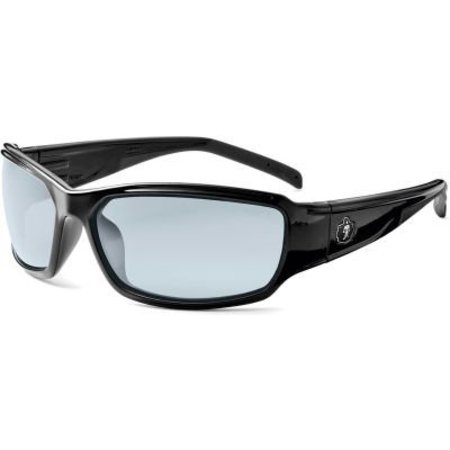 ERGODYNE Skullerz Thor Safety Glasses, Black Frame/In/Outdoor Lens 51083